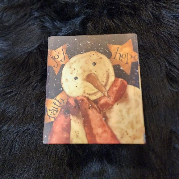 Bob’s Boxes Primitives Christmas Snowman Kleenex Tissue Box Cover - Picture 4 of 5